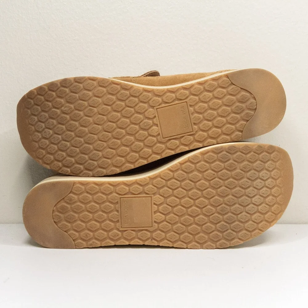 Dolce Vita Tan Platform Loafers - Picture 7 of 9